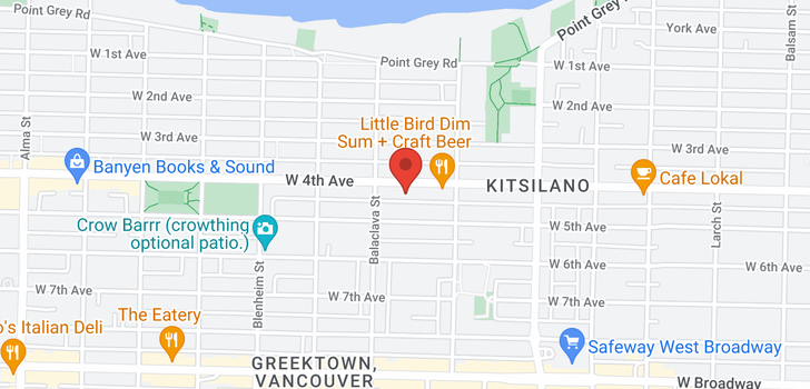 map of 24 3036 W 4TH AVENUE